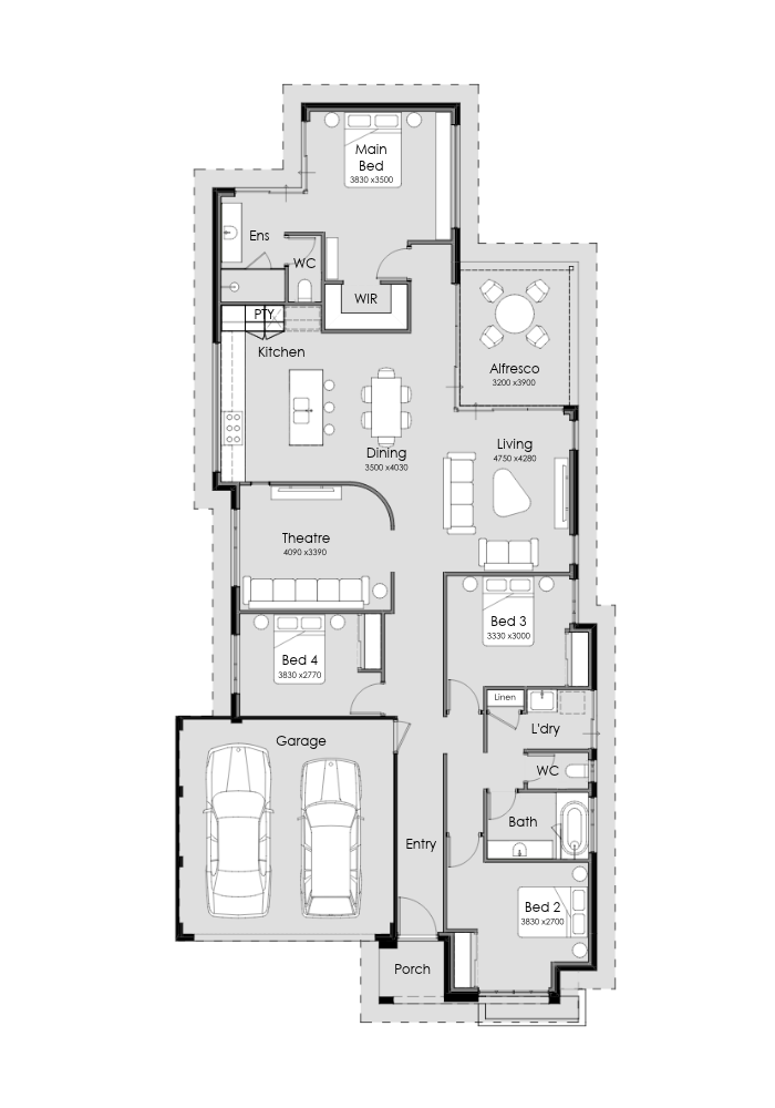The Soren floorplan